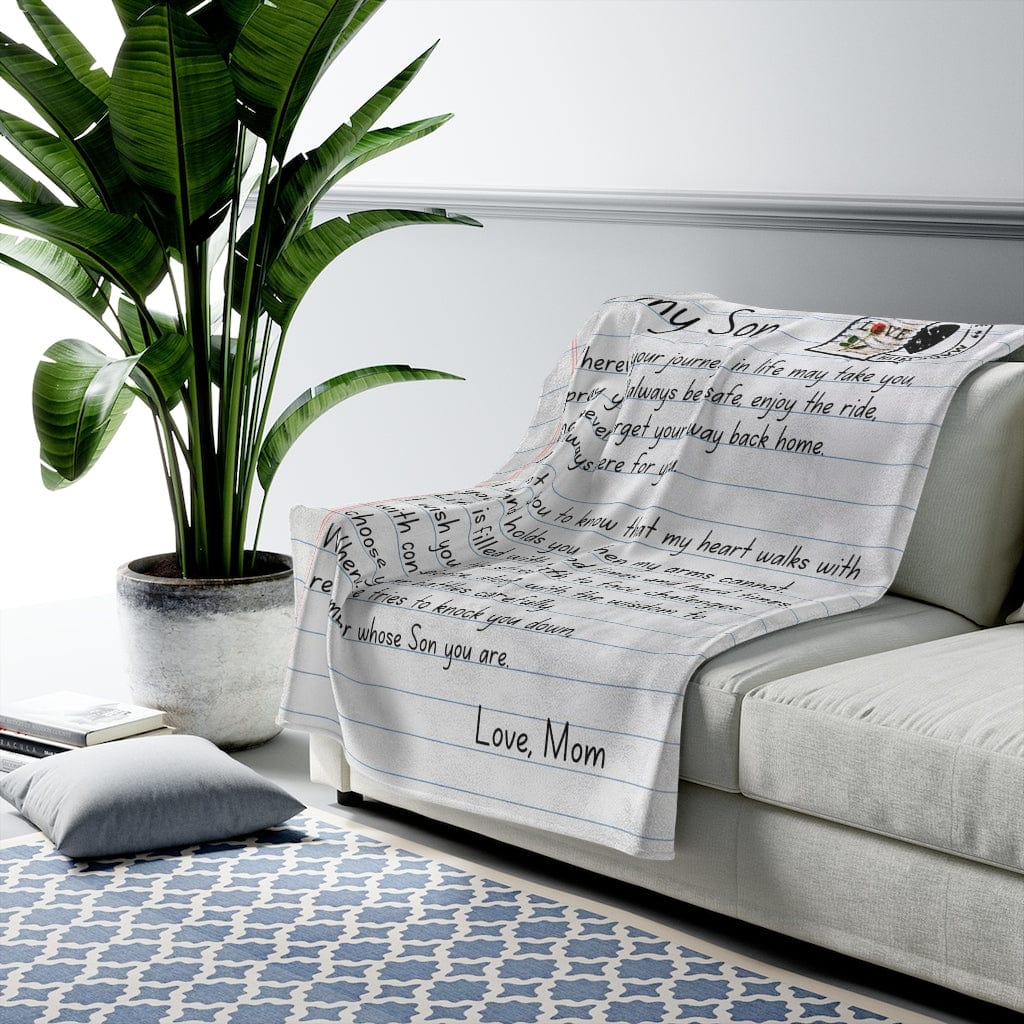 To My Son - Love, Mom - Super Comfy Blanket - SS59