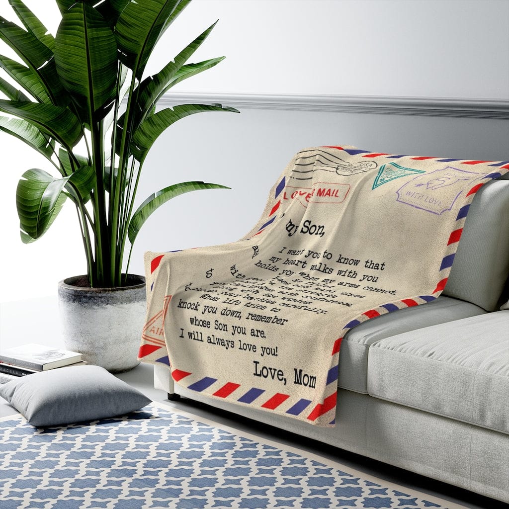 To My Son - Love, Mom - Super Comfy Blanket - SS74