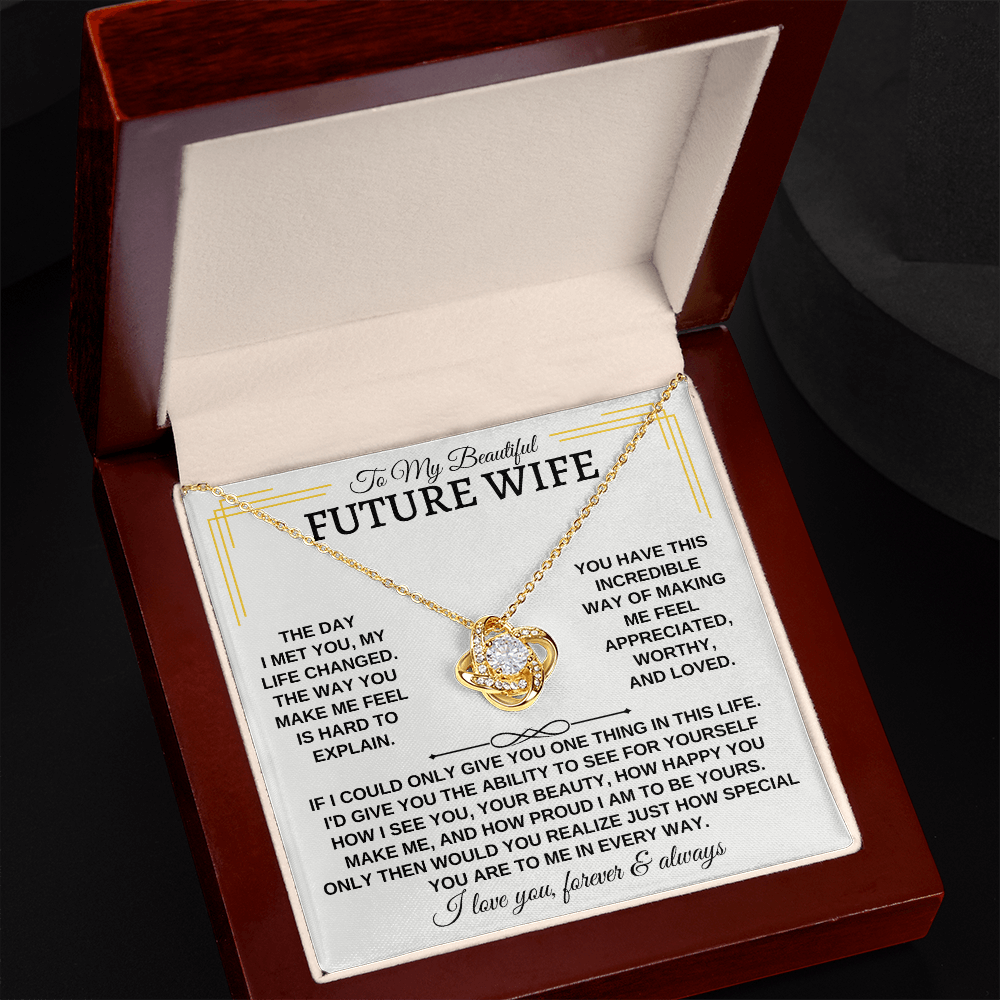 To My Beautiful Future Wife - Love Knot Gift Set - SS162SM3