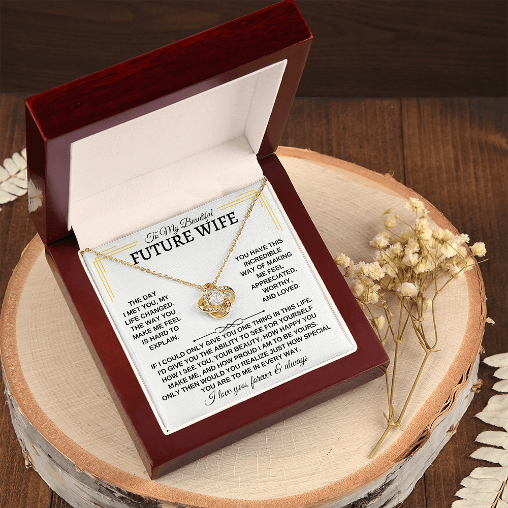To My Beautiful Future Wife - Love Knot Gift Set - SS162SM3
