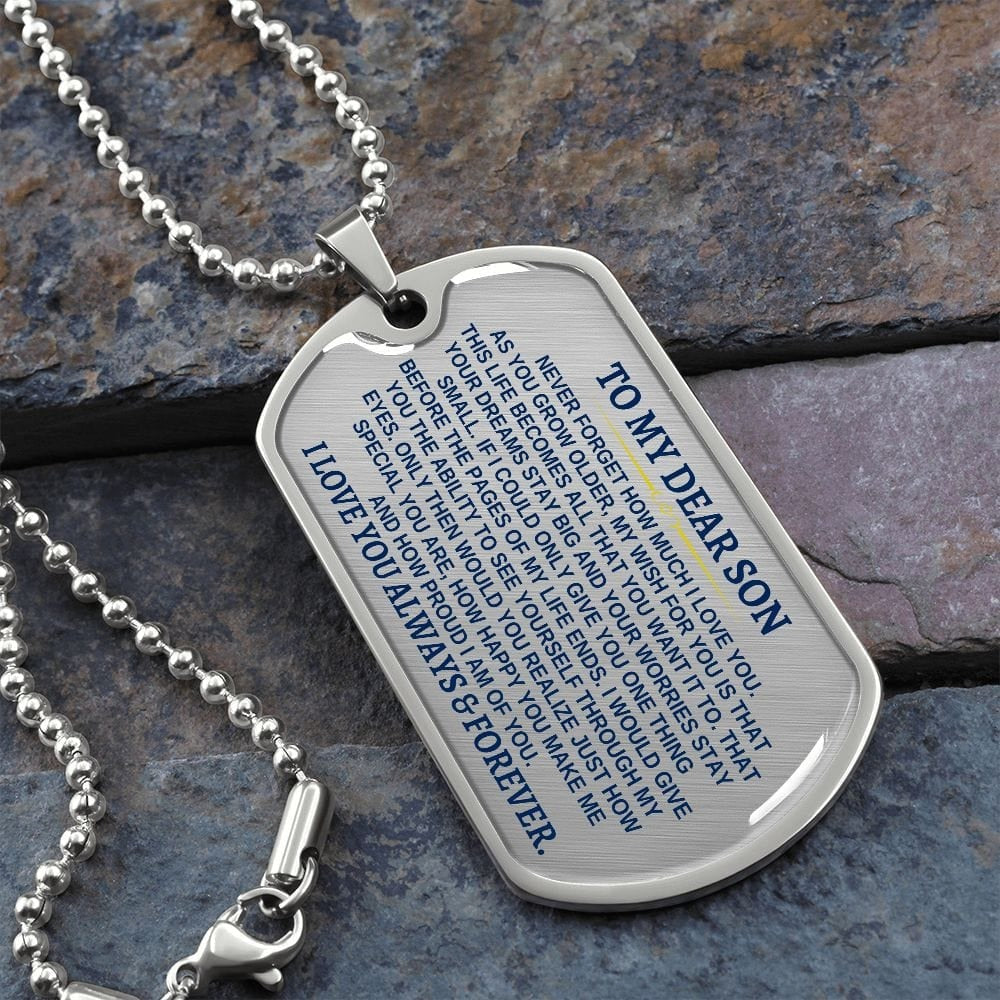 To My Dear Son - Beautiful Love Tag - SS287