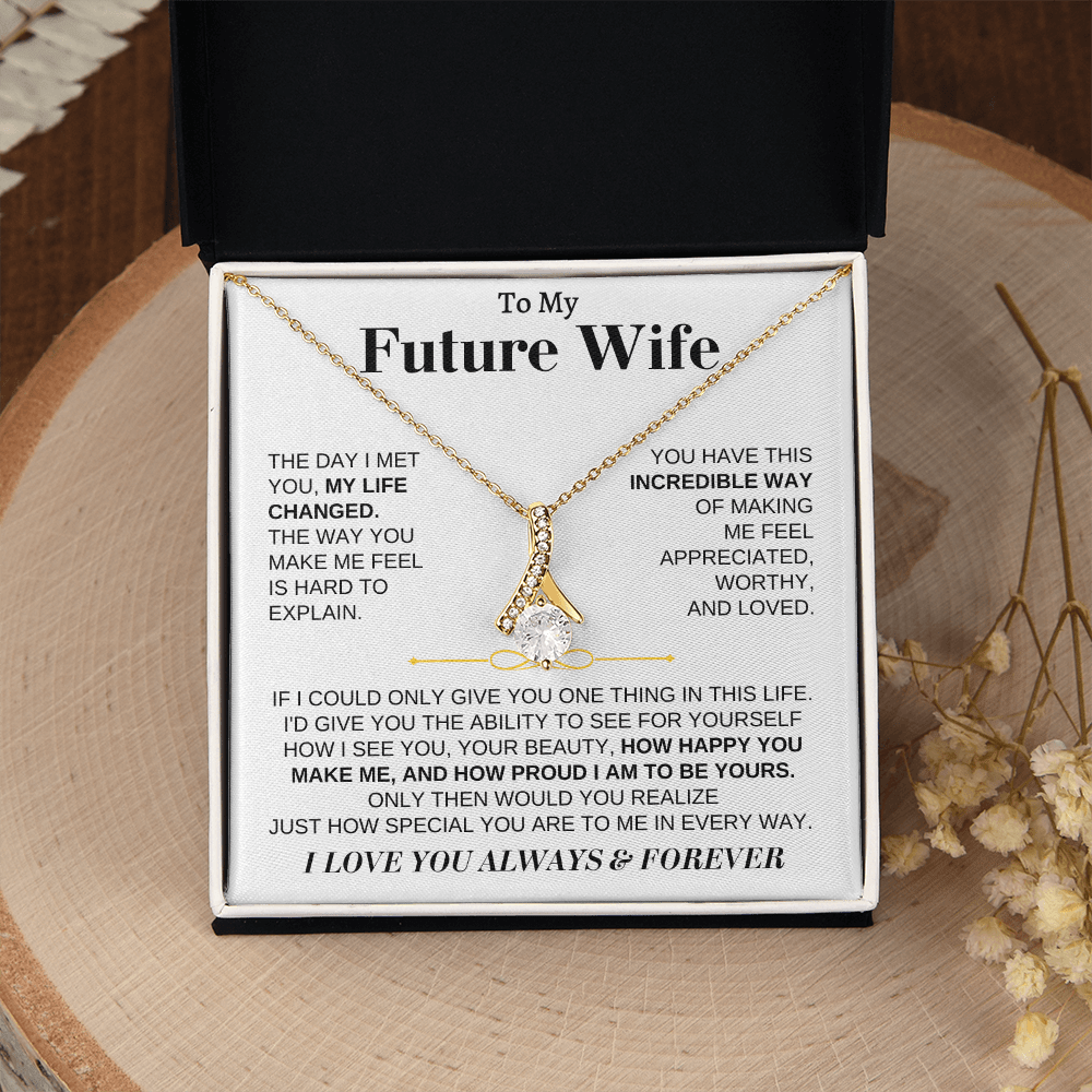To My Future Wife - Beautiful 18k Gold Finish Gift Set - SS162