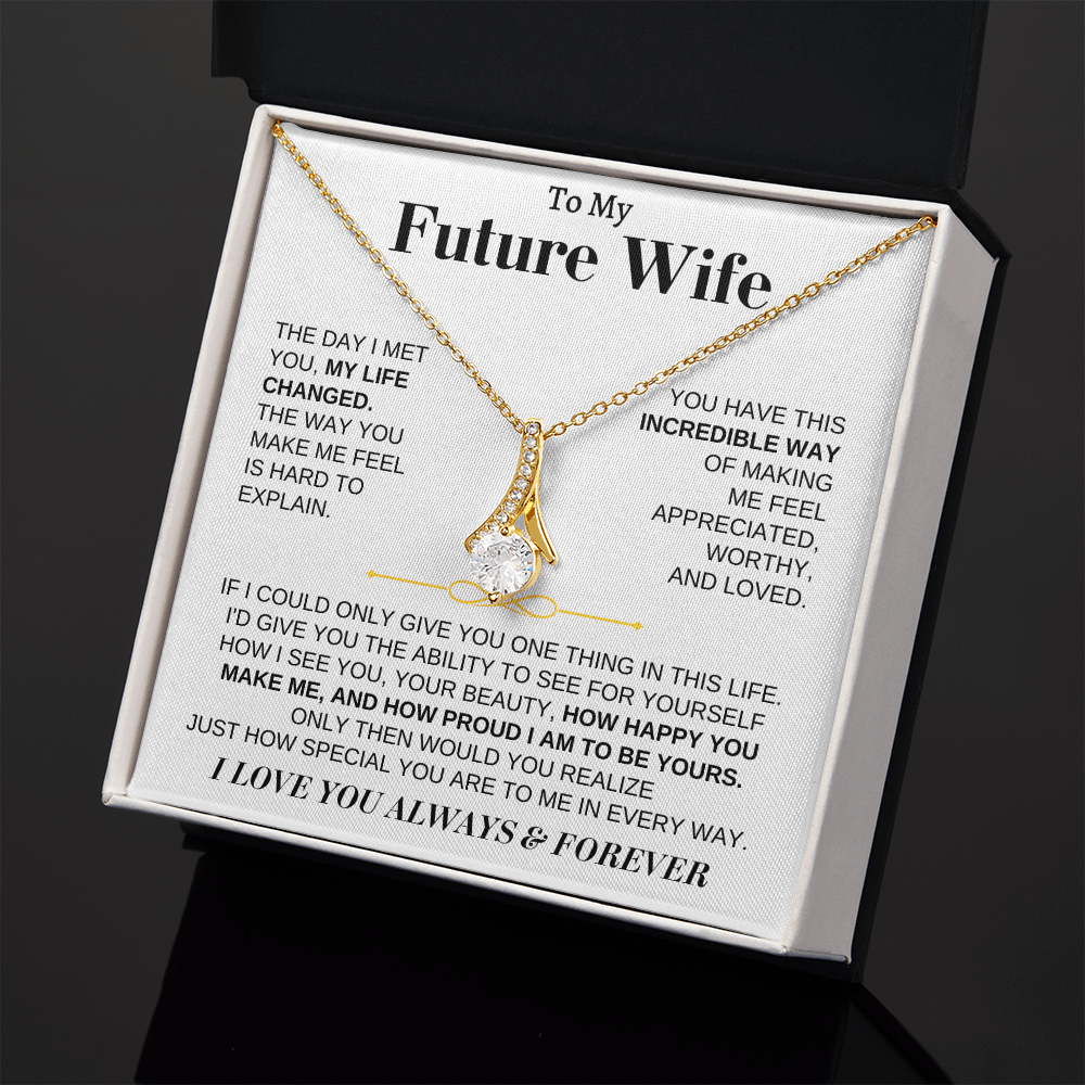 To My Future Wife - Beautiful 18k Gold Finish Gift Set - SS162