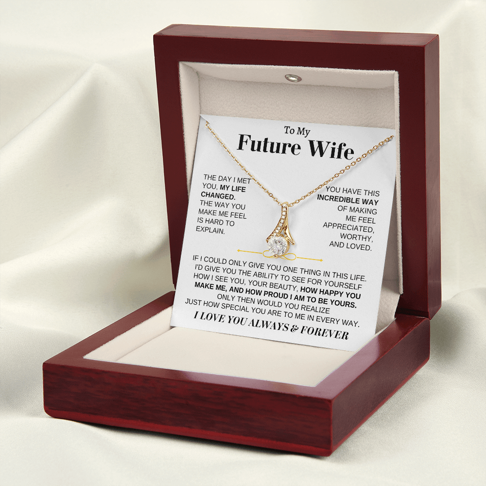 To My Future Wife - Beautiful 18k Gold Finish Gift Set - SS162