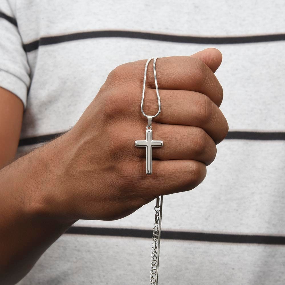 To My Grandson - Artisan-Crafted Cross - Gift Set - SS117AC