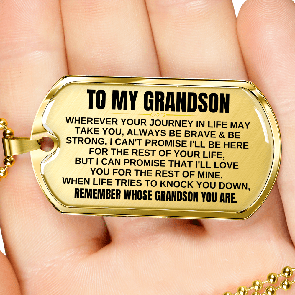 To My Grandson - Beautiful Love Tag - SS299