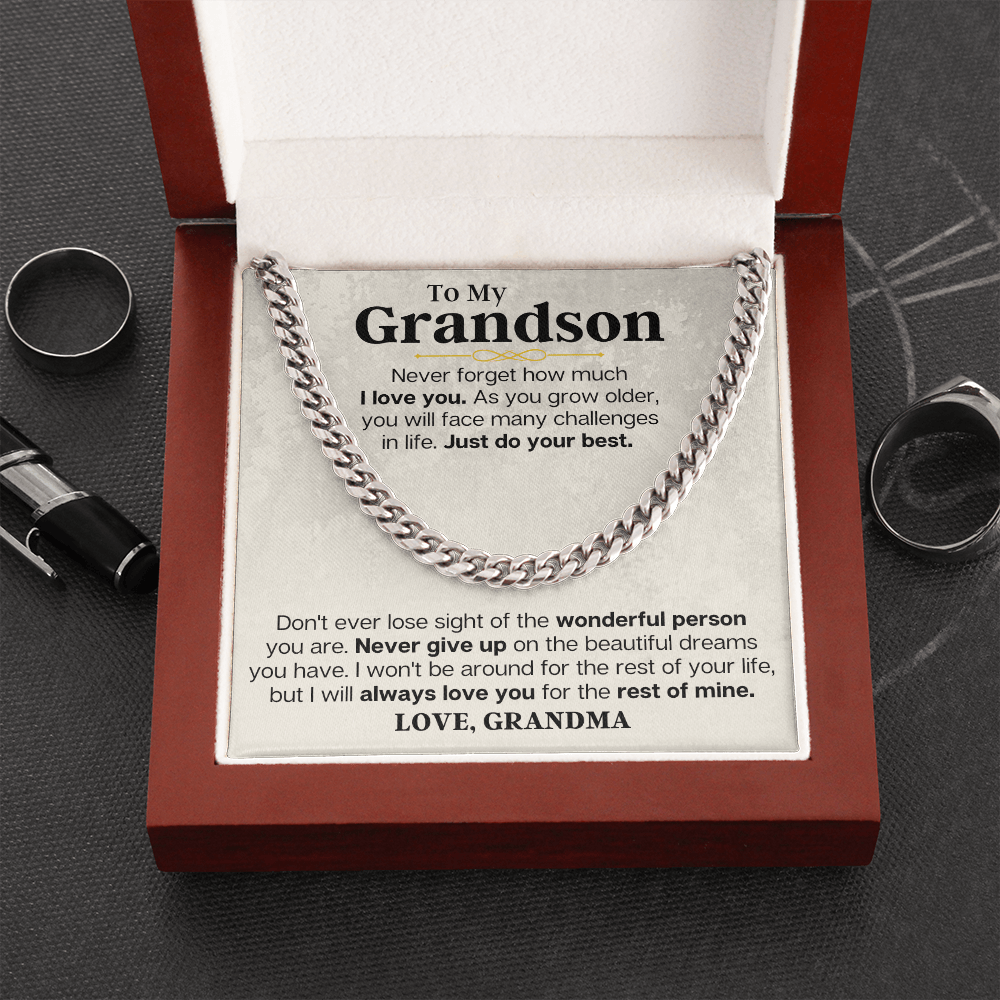 To My Grandson - Big Dreams - Personalized Gift Set - SS223