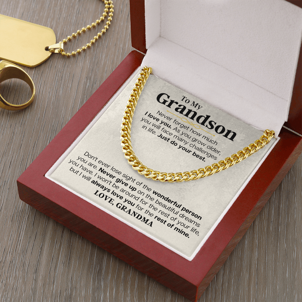To My Grandson - Big Dreams - Personalized Gift Set - SS223