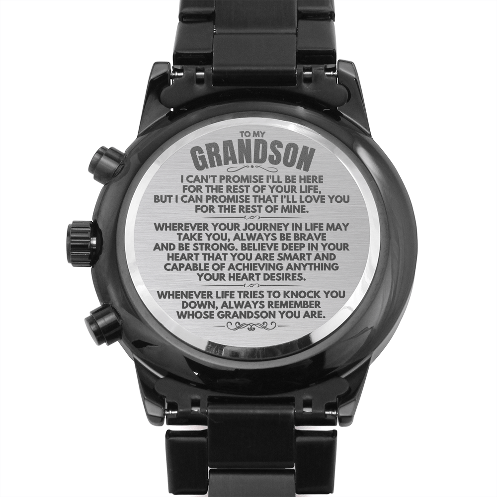 To My Grandson - Engraved Premium Watch - SS146V2