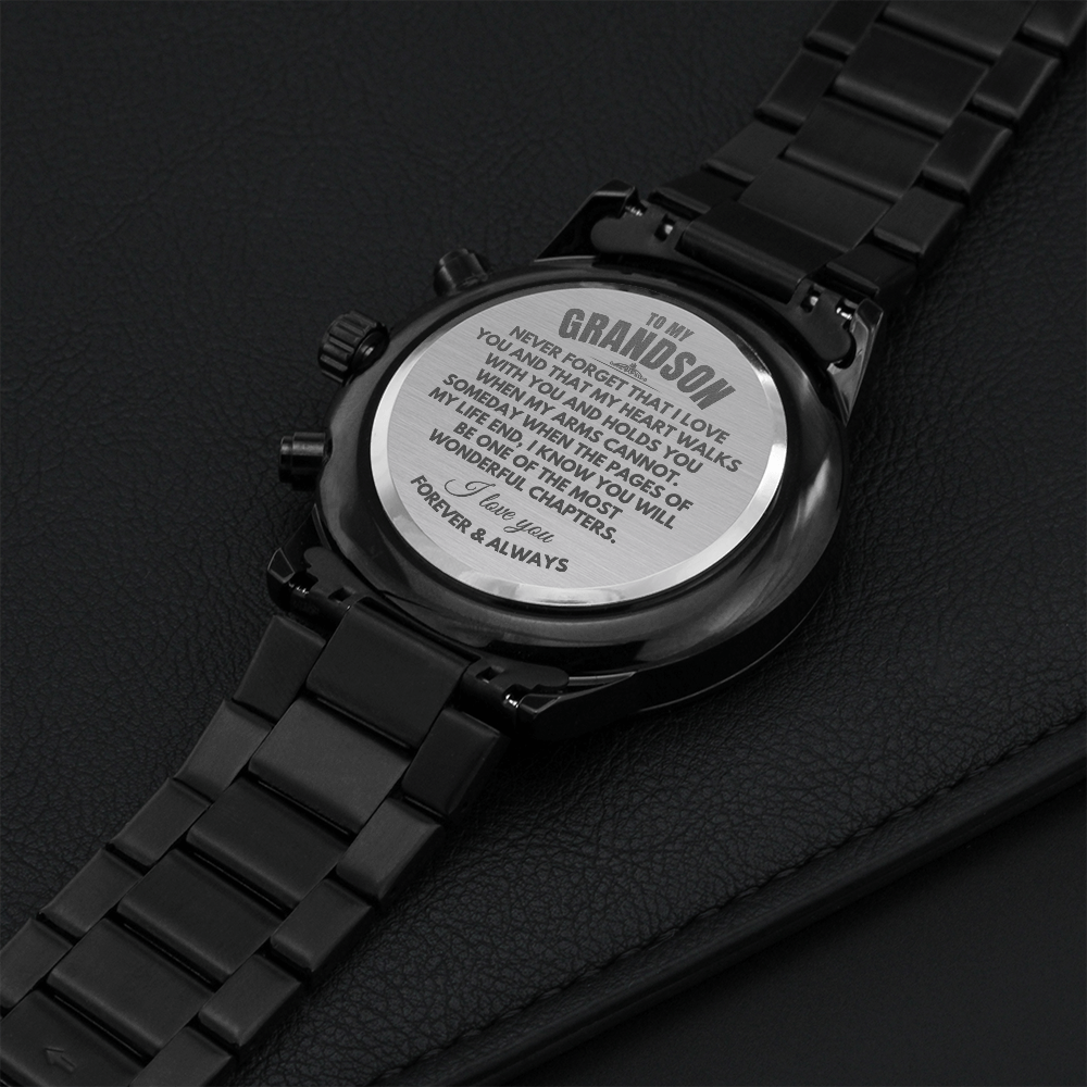 To My Grandson - Engraved Premium Watch - SS233
