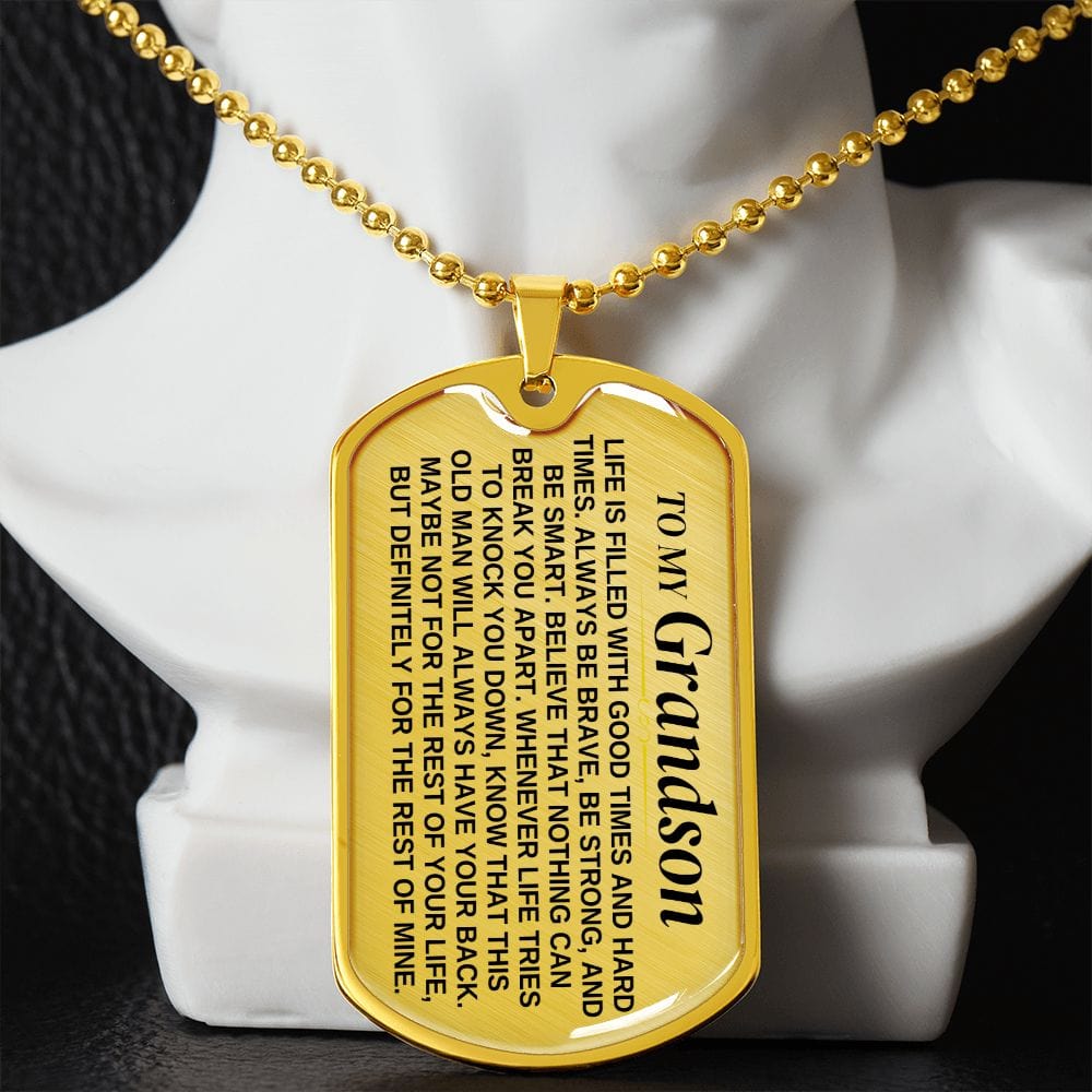 To My Grandson - From Grandfather - Love Tag - SS375