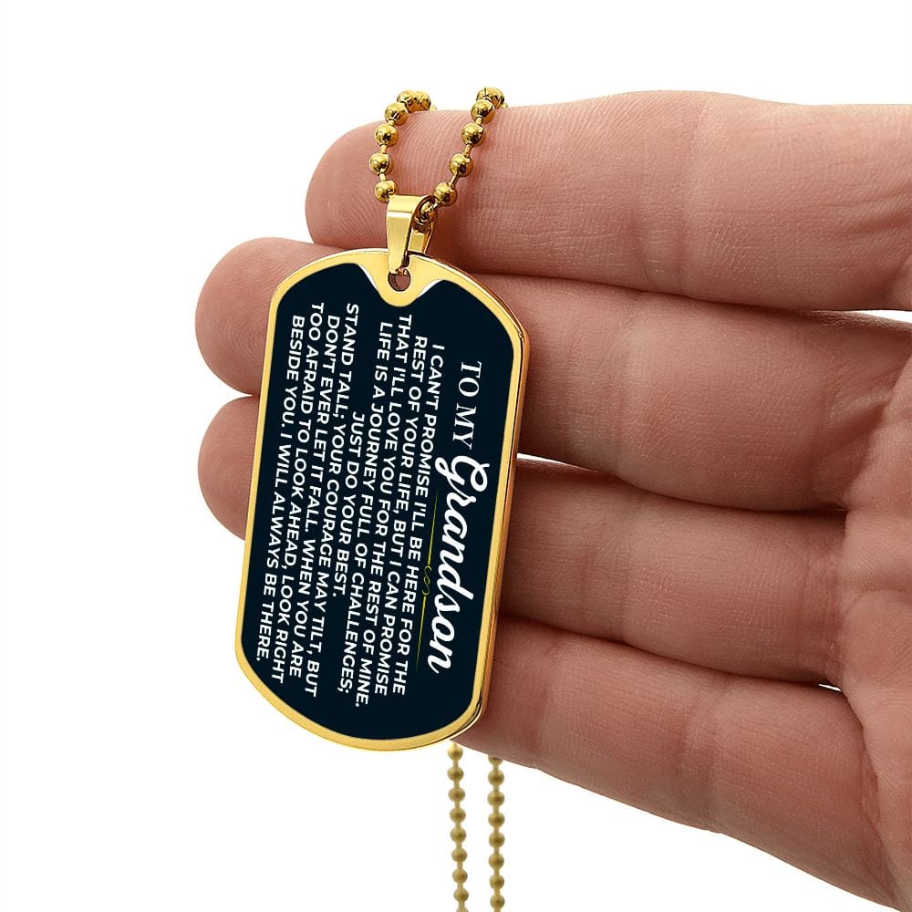 To My Grandson - Love Tag - SS426GS-DT