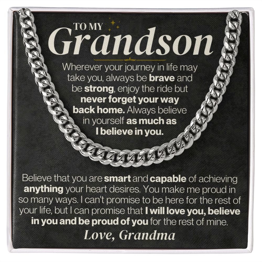 To My Grandson - Personalized - Believe In Yourself - Gift Set - SS328V3