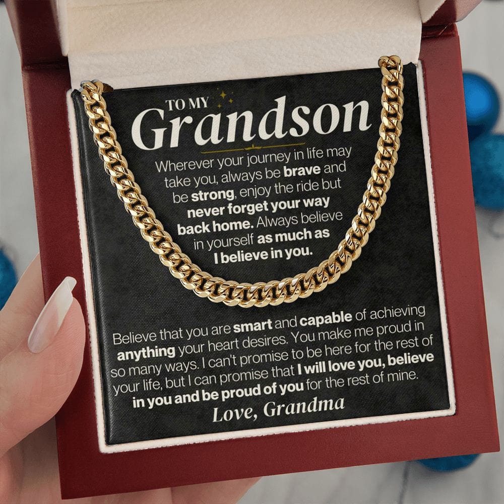 To My Grandson - Personalized - Believe In Yourself - Gift Set - SS328V3