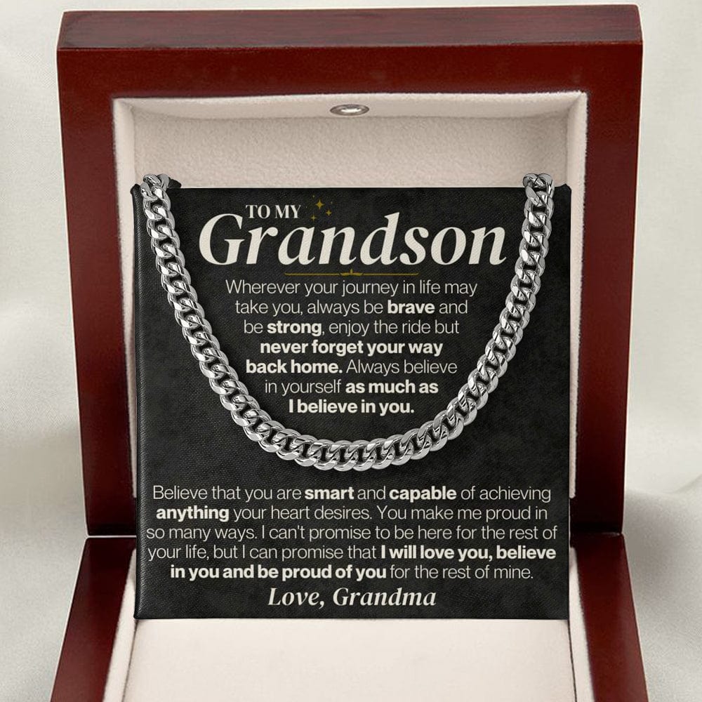 To My Grandson - Personalized - Believe In Yourself - Gift Set - SS328V3