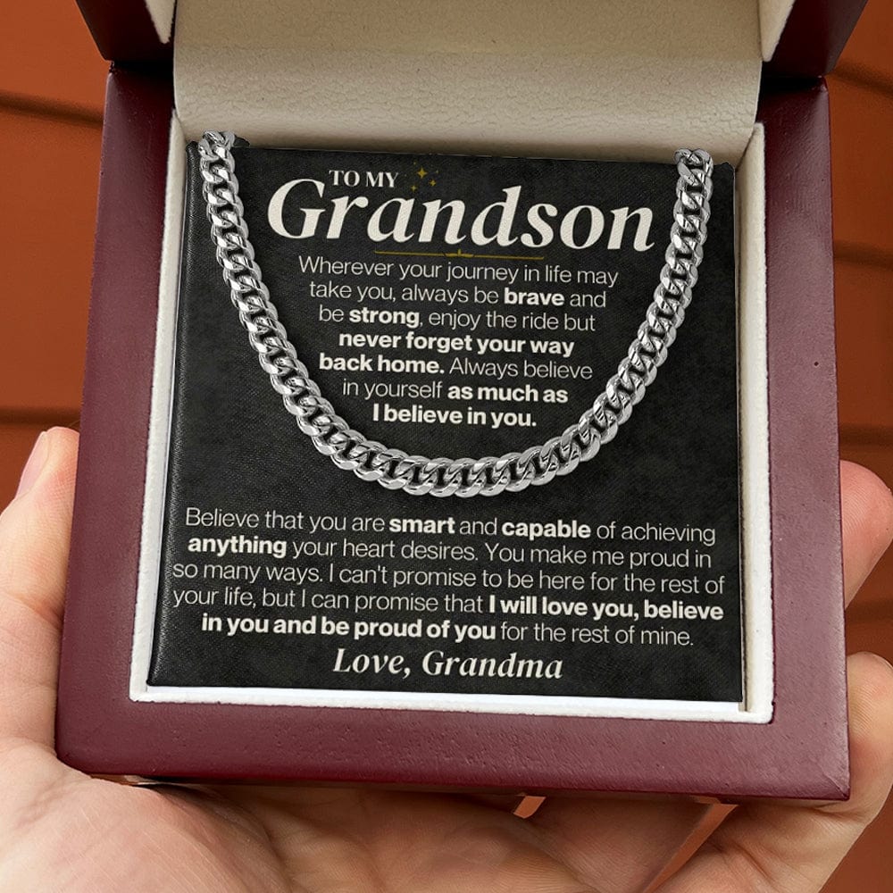 To My Grandson - Personalized - Believe In Yourself - Gift Set - SS328V3