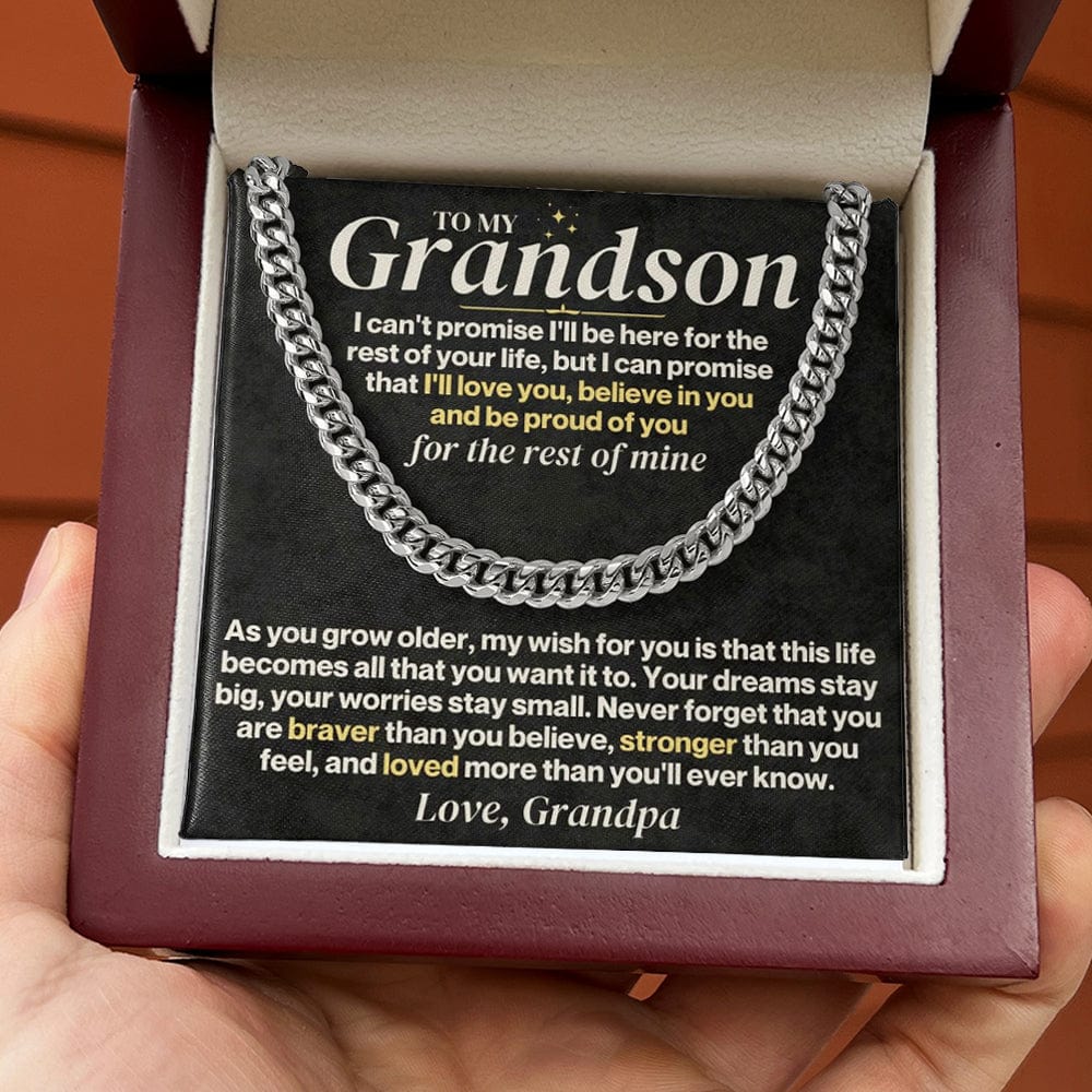 To My Grandson - Personalized - Rest Of Mine - Gift Set - SS330