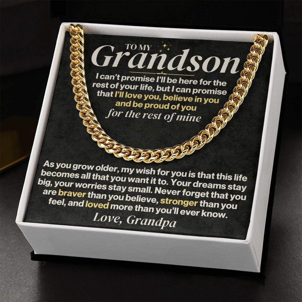 To My Grandson - Personalized - Rest Of Mine - Gift Set - SS330
