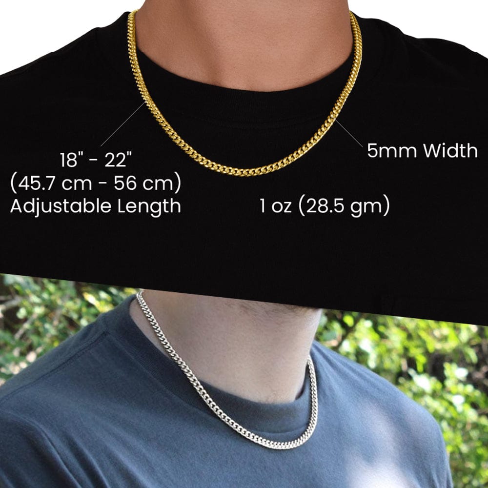 To My Grandson - Personalized Special Chain Gift Set - SS258GS