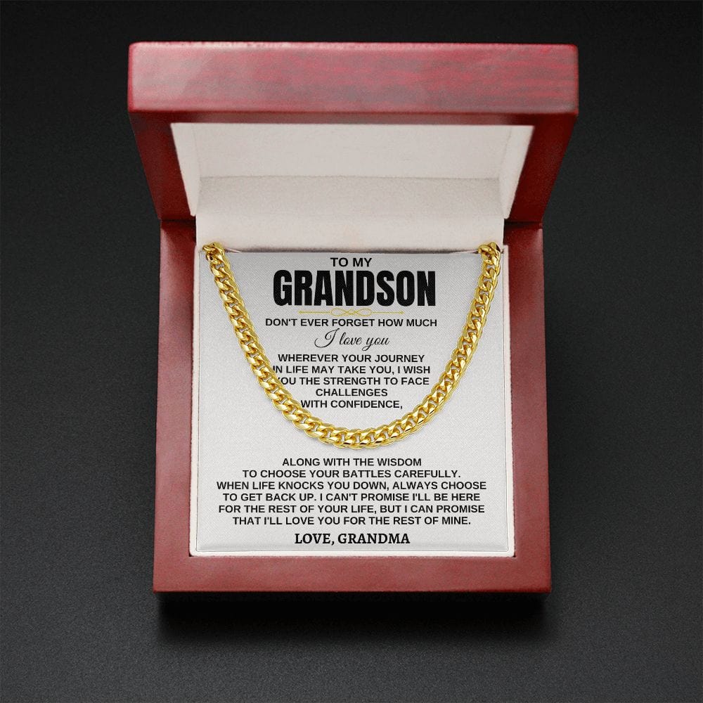 To My Grandson - Wherever Your Journey - Personalized Gift Set - SS284