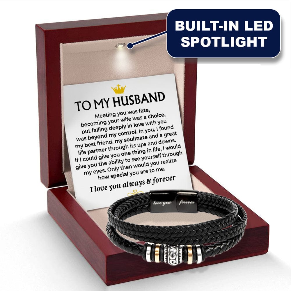 To My Husband | Love You Forever | Braided Bracelet Gift Set - SS581