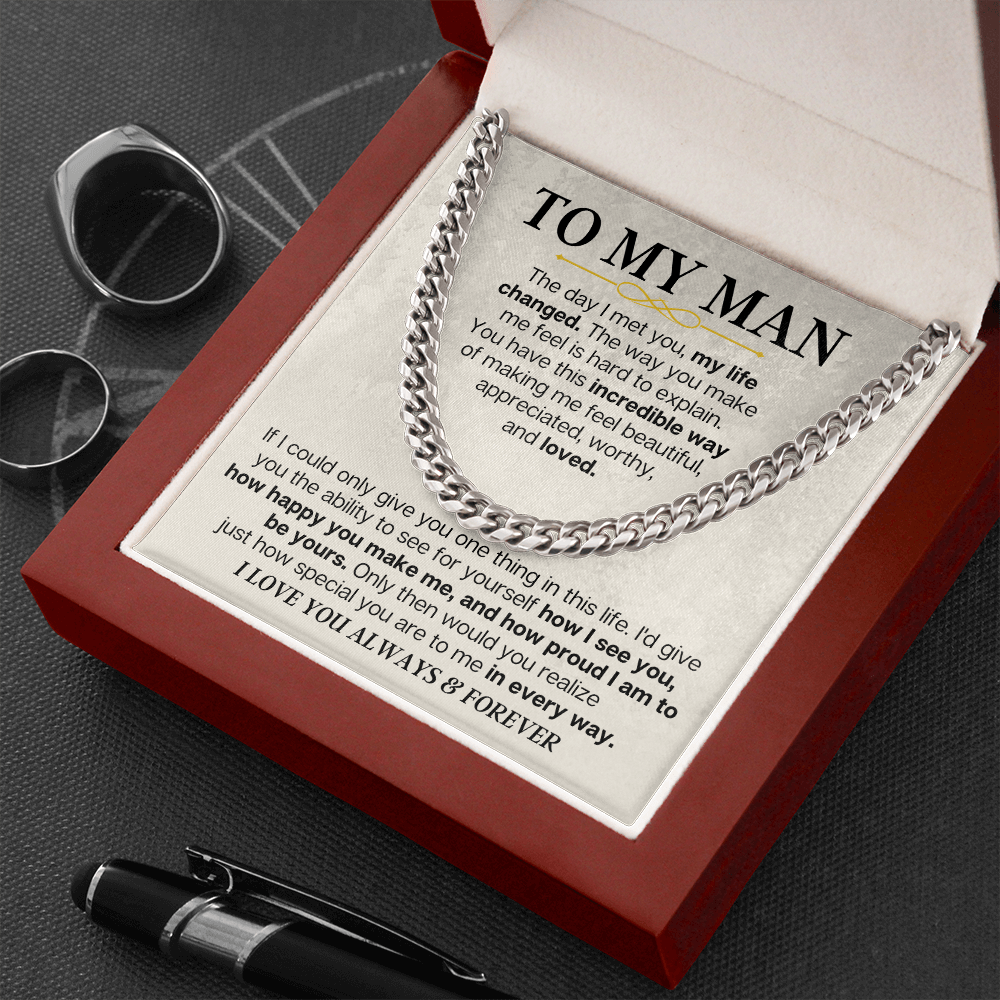 To My Man - Cuban Link - Special Gift Set - SS166
