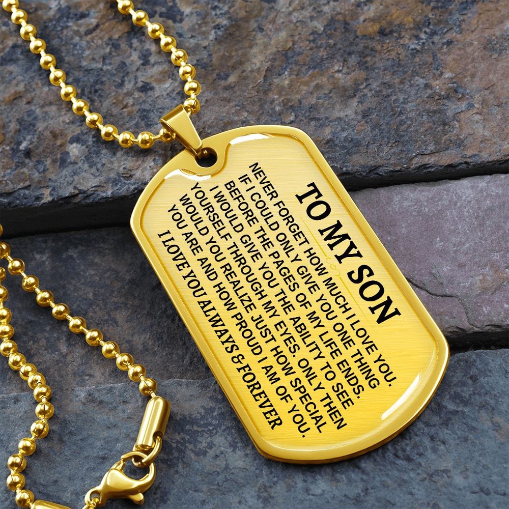 To My Son - Beautiful Love Tag - SS297