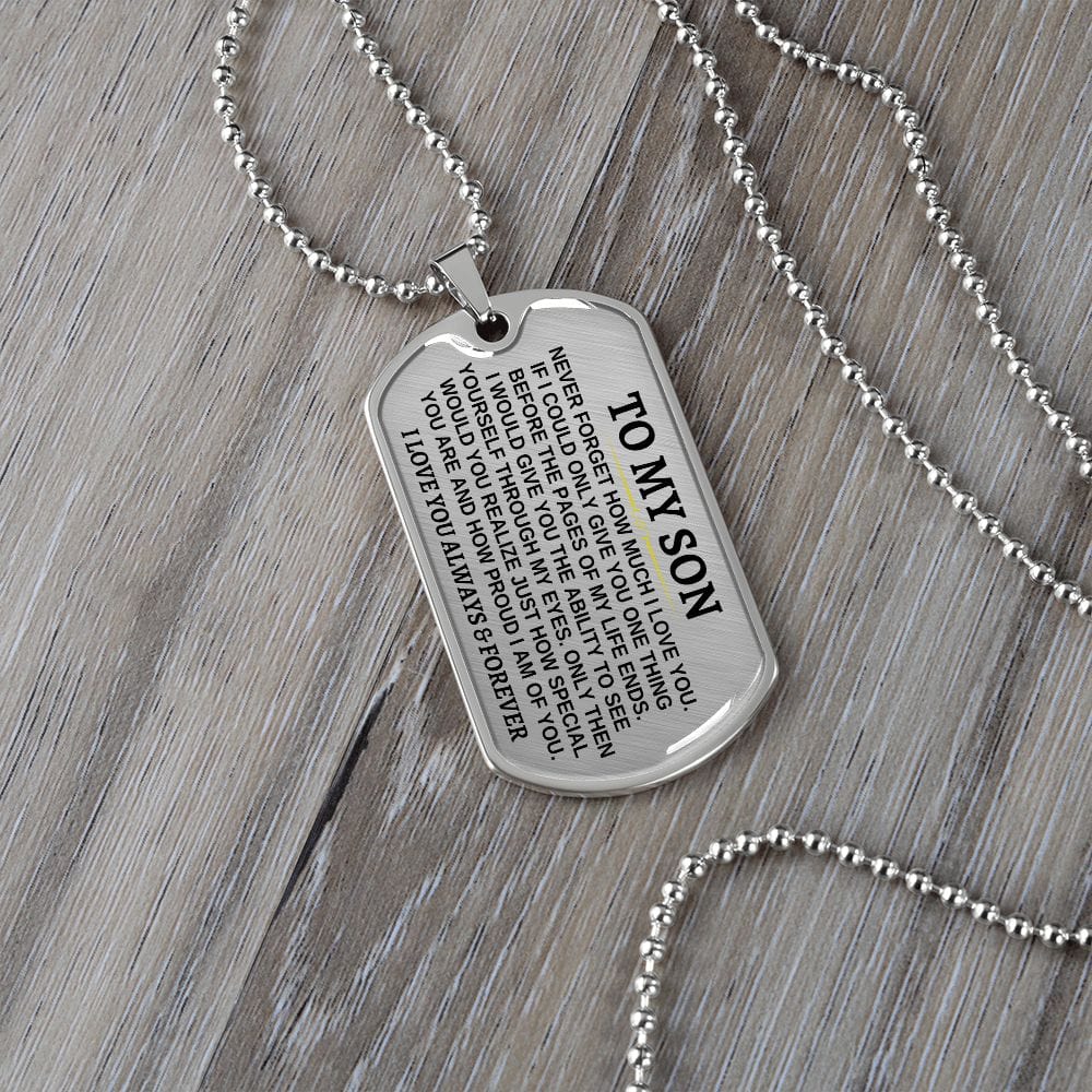 To My Son - Beautiful Love Tag - SS297