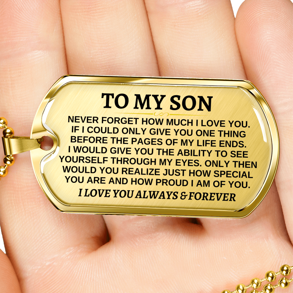 To My Son - Beautiful Love Tag - SS297