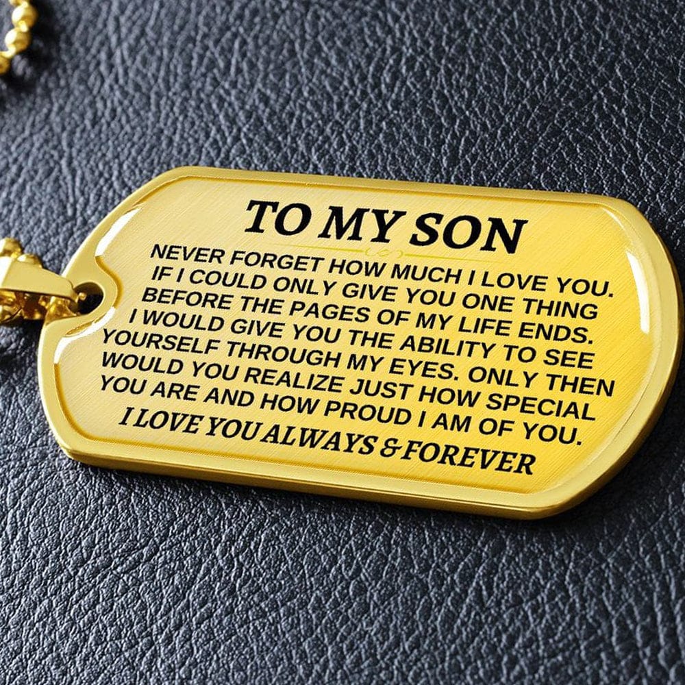 To My Son - Beautiful Love Tag - SS297