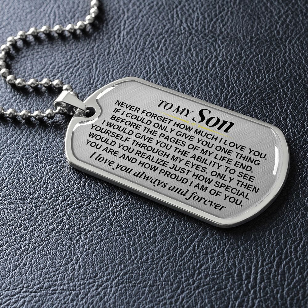 To My Son - Beautiful Love Tag - SS297V2