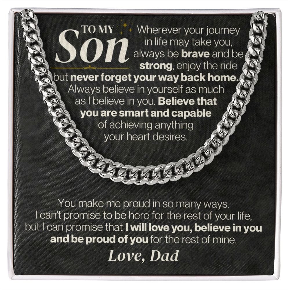 To My Son - Dad - Never Forget Your Way Back Home - Gift Set - SS328D