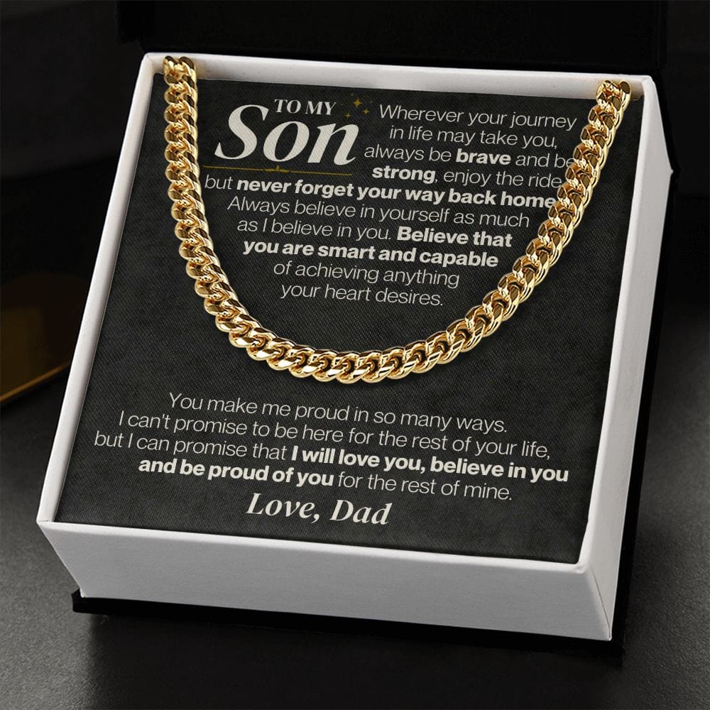 To My Son - Dad - Never Forget Your Way Back Home - Gift Set - SS328D