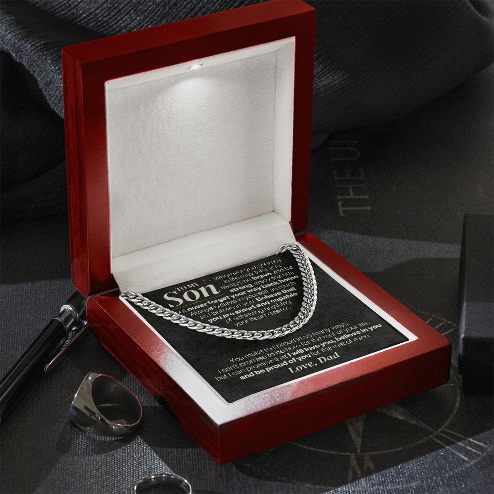 To My Son - Dad - Never Forget Your Way Back Home - Gift Set - SS328D