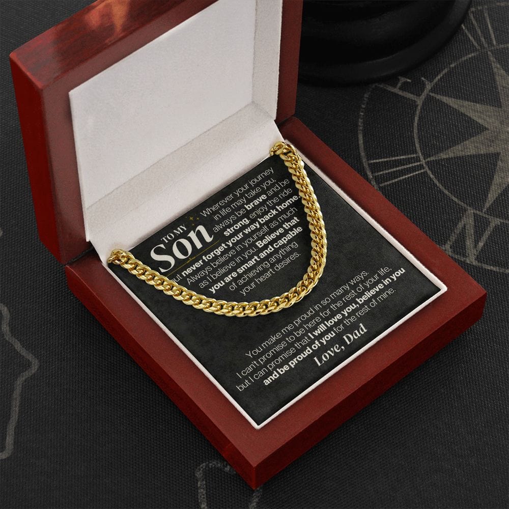 To My Son - Dad - Never Forget Your Way Back Home - Gift Set - SS328D