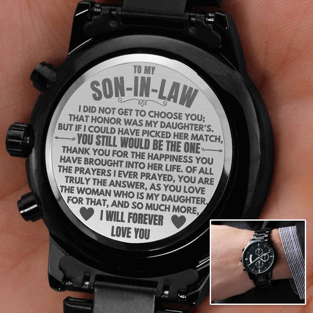 To My Son-In-Law - Engraved Premium Watch - SS232S