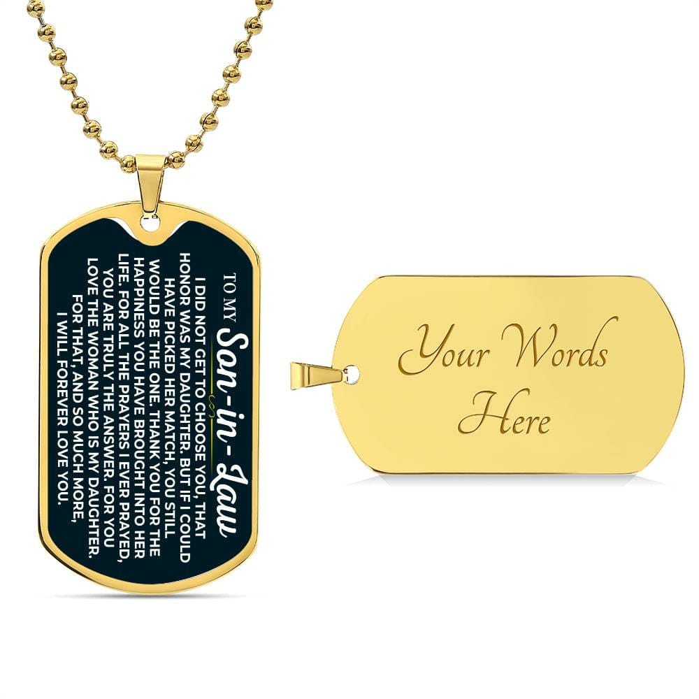 To My Son-in-Law - Love Tag - SS232SDT