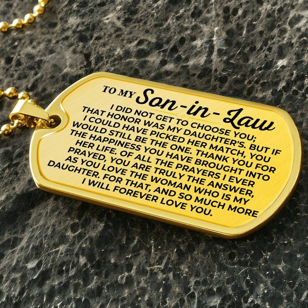 To My Son-in-Law - Love Tag - SS232SDT2