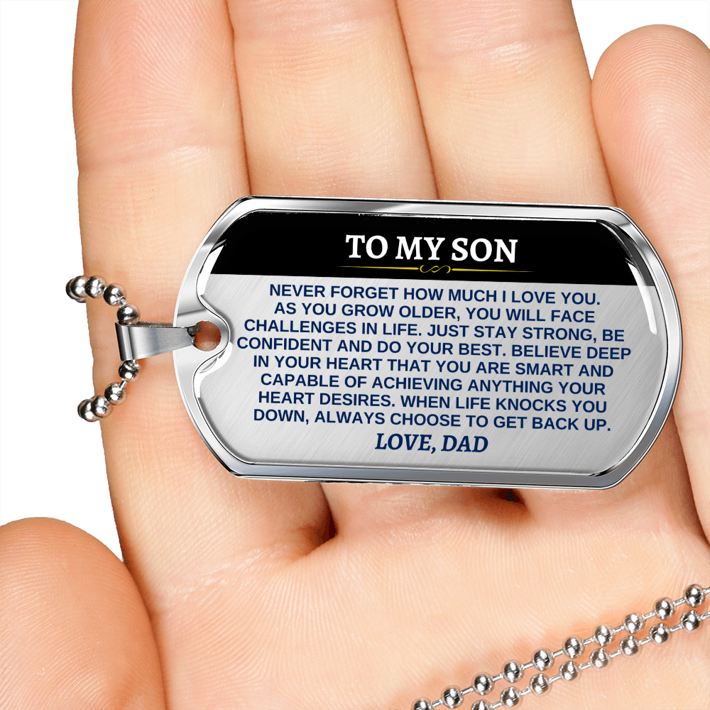 To My Son - Love, Dad - Love Tag - SS290D