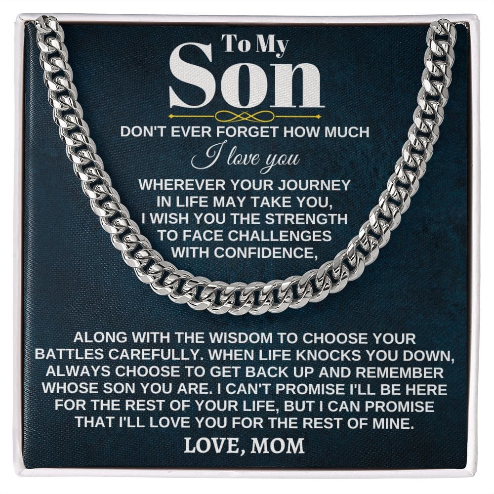 To My Son - Wherever Your Journey - From Mom - Dad - Gift Set - SS285