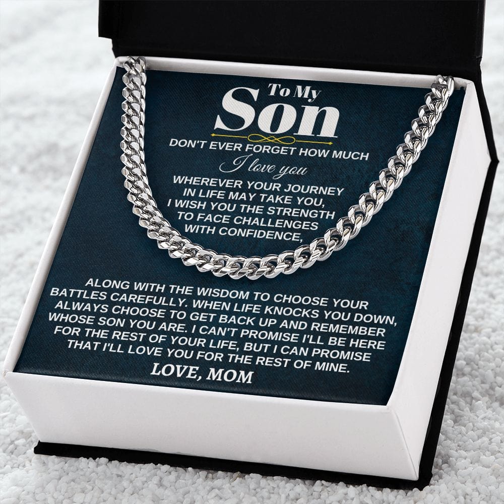 To My Son - Wherever Your Journey - From Mom - Dad - Gift Set - SS285