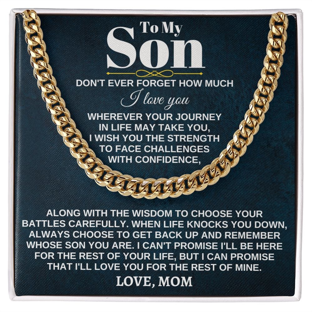 To My Son - Wherever Your Journey - From Mom - Dad - Gift Set - SS285