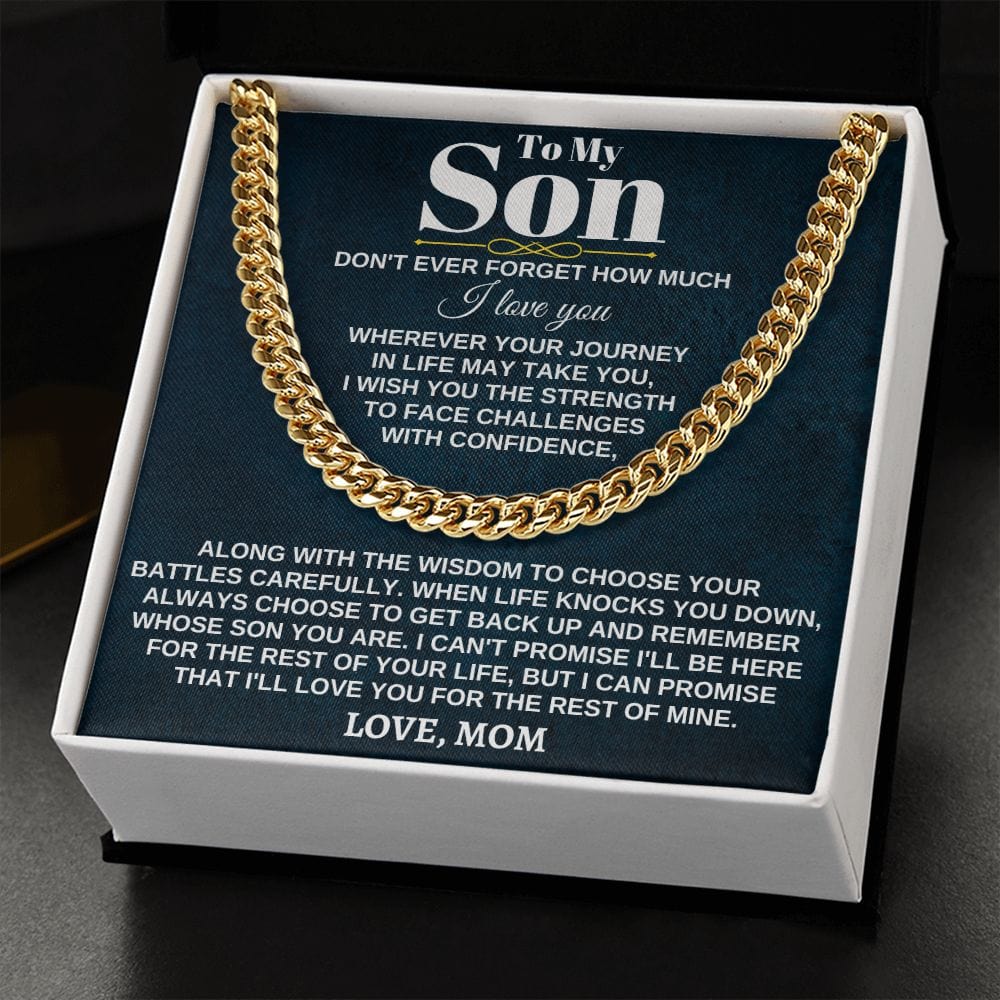 To My Son - Wherever Your Journey - From Mom - Dad - Gift Set - SS285