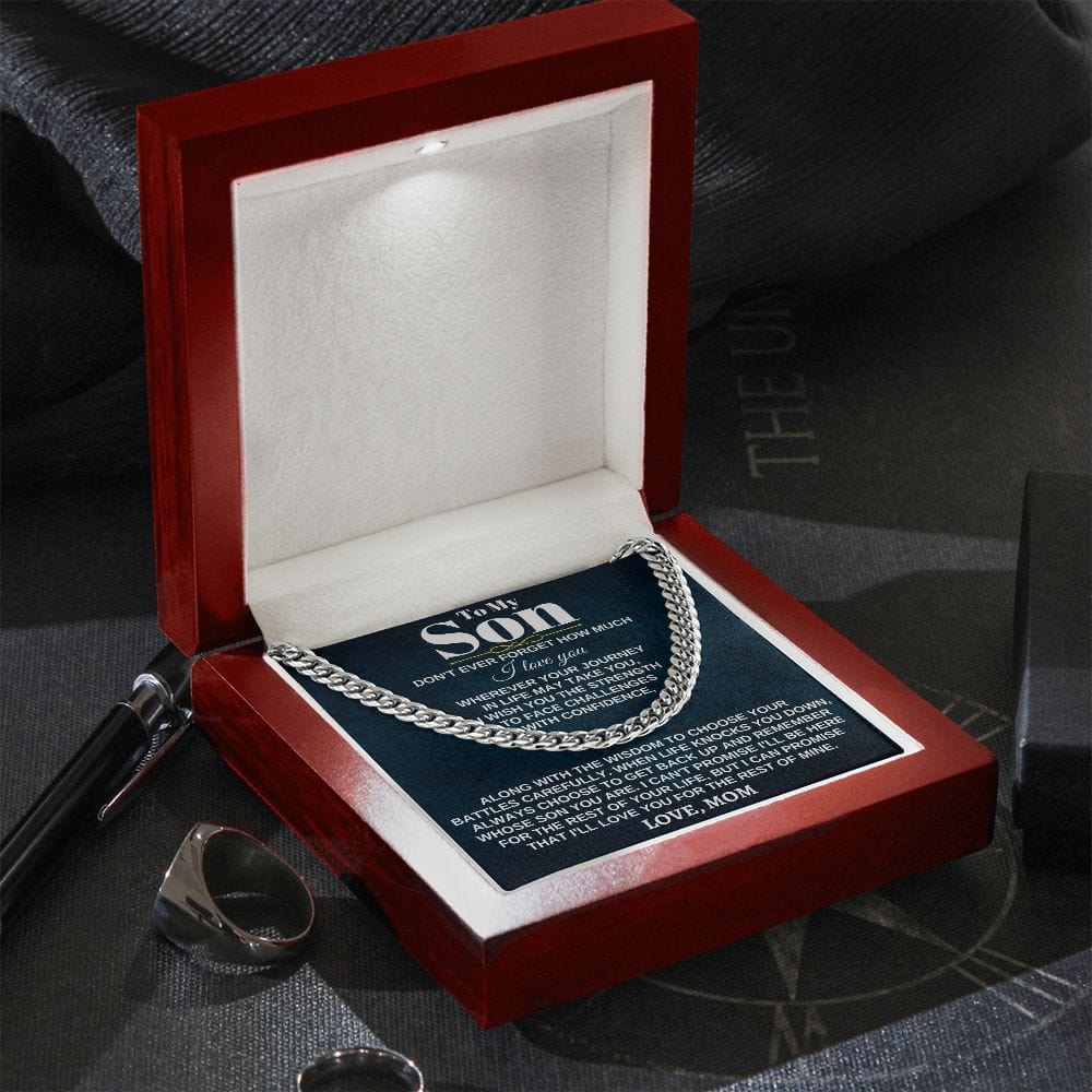 To My Son - Wherever Your Journey - From Mom - Dad - Gift Set - SS285