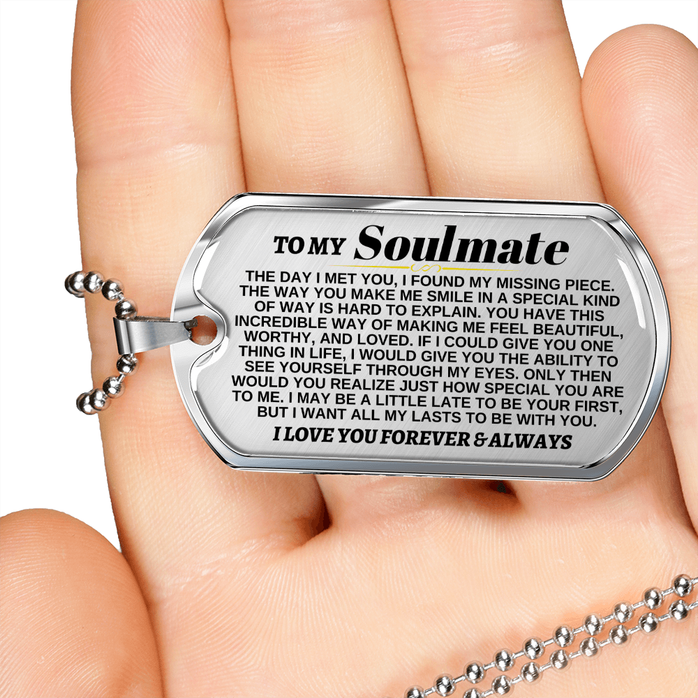 To My Soulmate | I Found My Missing Piece | Beautiful Love Tag - SS305