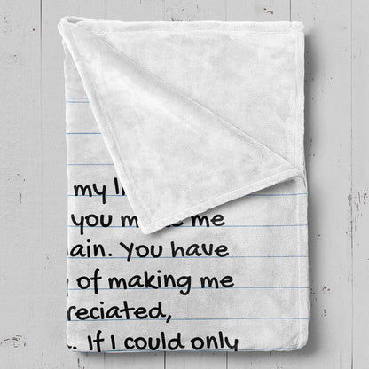 [ALMOST SOLD OUT] To My Man - Love Letter Inspired Comfy Blanket - SS166