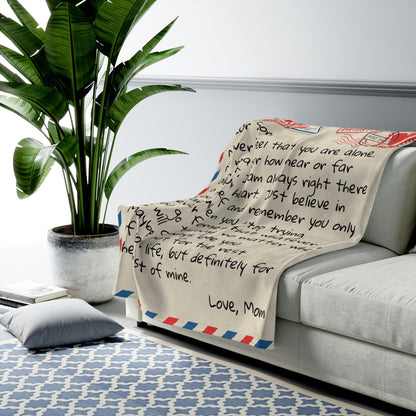 Dear Son - From Mom - Giant Love Letter Blanket - SS387