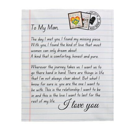 To My Man - Super Comfy Blanket - SS58