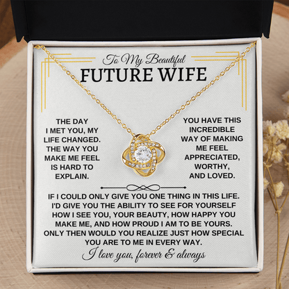 To My Beautiful Future Wife - Love Knot Gift Set - SS162SM3