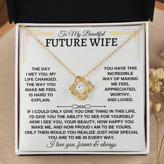 To My Beautiful Future Wife - Love Knot Gift Set - SS162SM3